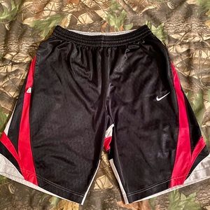 Nike black and silver basketball shorts